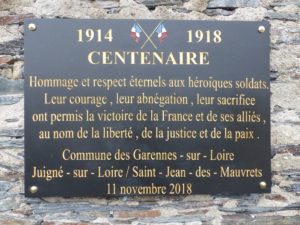 nouvelle plaque commémorative centenaire armistice