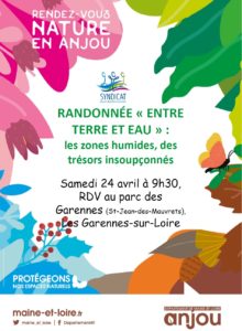 ANNULÉ // Randonnée "entre terre et eau" RDV NATURE EN ANJOU @ parc des Garennes