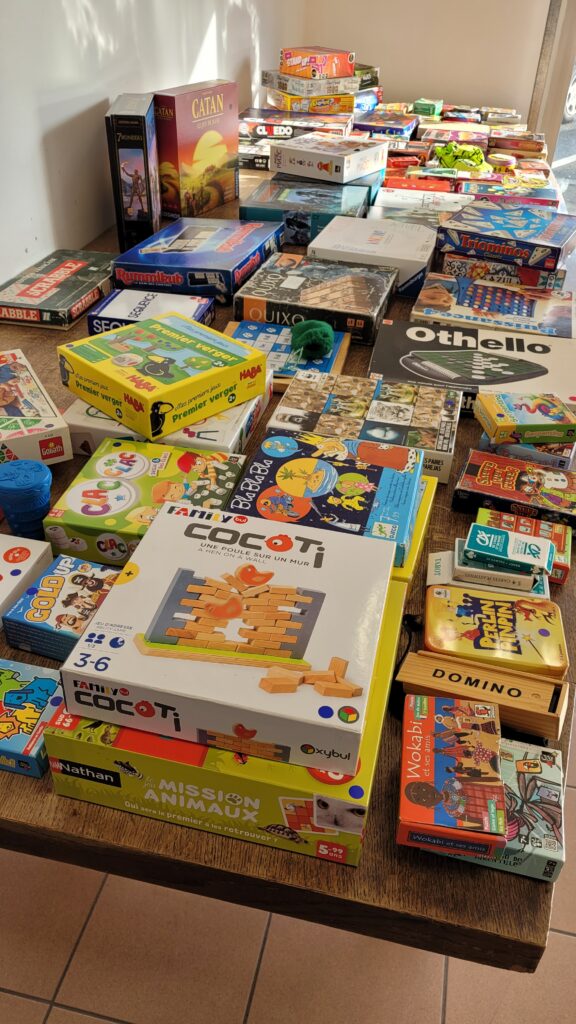 Quelques jeux proposés aux 4H du jeu