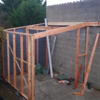 Création d'un double abri de jardin
